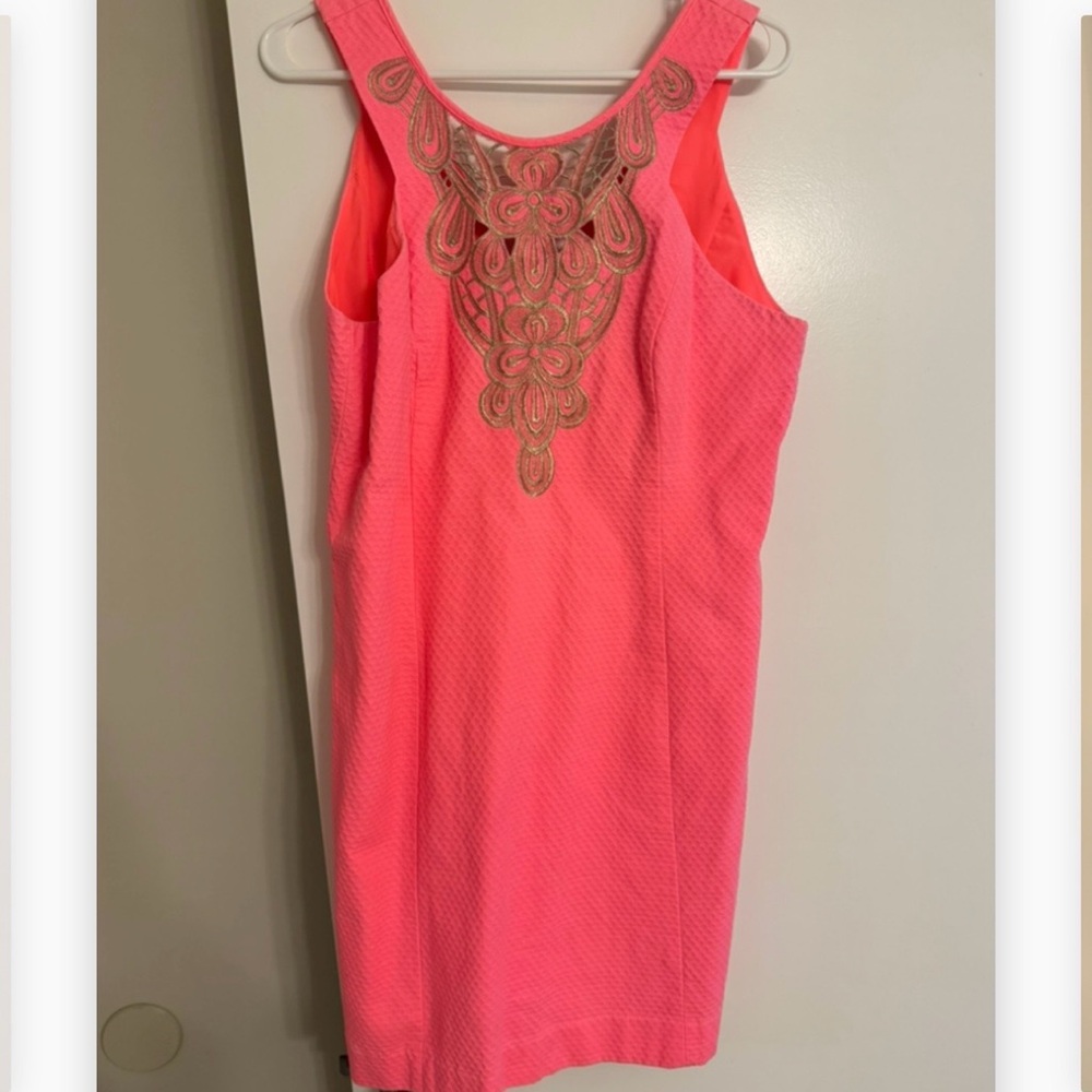 Lilly Elegant coral Sleeveless Dress